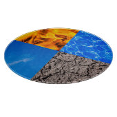 Vier elementen snijplank (Hoek)