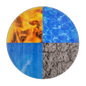 Vier elementen snijplank (Voorkant)