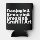 Vier elementen van de Hip Hop Blikjeskoeler (Voorkant)