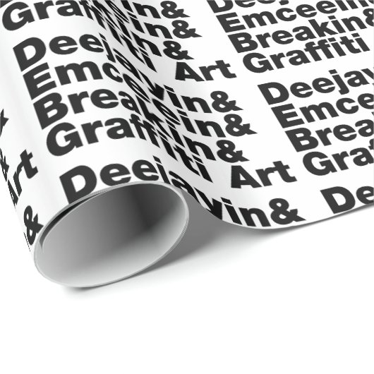 Vier elementen van de Hip Hop Cadeaupapier (Rol Hoek)