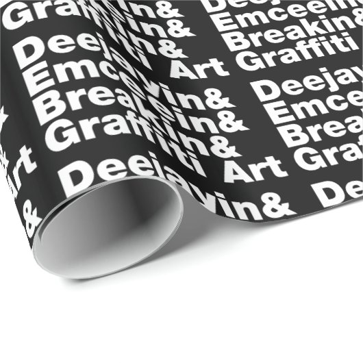 Vier elementen van de Hip Hop Cadeaupapier (Rol Hoek)