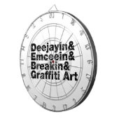 Vier elementen van de Hip Hop Dartbord (Voorkant Rechts)