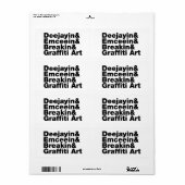 Vier elementen van de Hip Hop Etiket (Full Sheet)