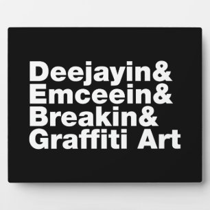 Vier elementen van de Hip Hop Fotoplaat