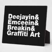 Vier elementen van de Hip Hop Fotoplaat (Zijkant)