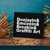 Vier elementen van de Hip Hop Fotoplaat (Zijkant)