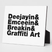 Vier Elementen van de Hip Hop Fotoplaat (Zijkant)