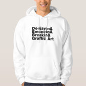 Vier elementen van de Hip Hop Hoodie (Voorkant)