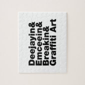 Vier elementen van de Hip Hop Legpuzzel (Verticaal)