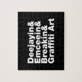 Vier elementen van de Hip Hop Legpuzzel (Verticaal)