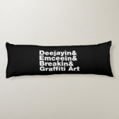 Vier elementen van de Hip Hop Lichaamskussen (Achterkant)