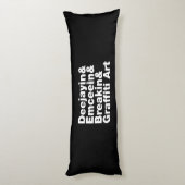 Vier elementen van de Hip Hop Lichaamskussen (Achterkant (Verticaal))