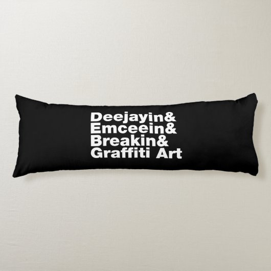 Vier elementen van de Hip Hop Lichaamskussen (Voorkant)