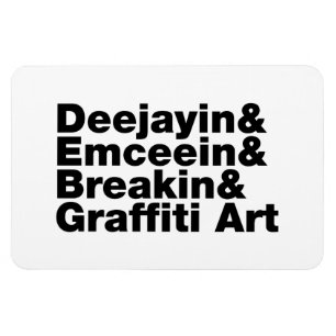 Vier elementen van de Hip Hop Magneet