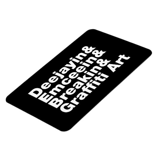 Vier elementen van de Hip Hop Magneet (Linkerzijde)