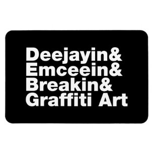 Vier elementen van de Hip Hop Magneet