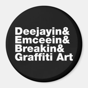 Vier elementen van de Hip Hop Magneet