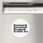 Vier elementen van de Hip Hop Magneet (Insitu (Vaatwasser))