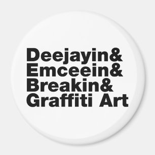 Vier elementen van de Hip Hop Magneet