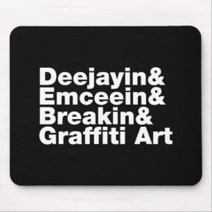 Vier elementen van de Hip Hop Muismat