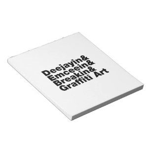 Vier elementen van de Hip Hop Notitieblok