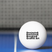 Vier elementen van de Hip Hop Pingpongbal (Net)