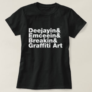 Vier elementen van de Hip Hop T-shirt