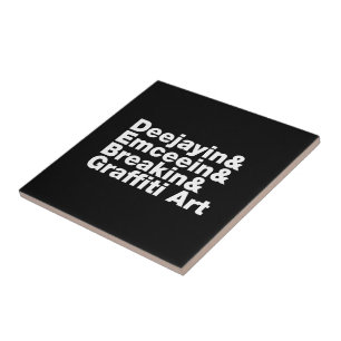 Vier elementen van de Hip Hop Tegeltje