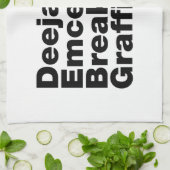 Vier elementen van de Hip Hop Theedoek (Gevouwen)