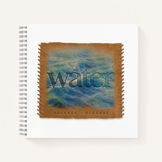 Vier Elementen - Water - Dagboek Notitieboek (Voorkant)