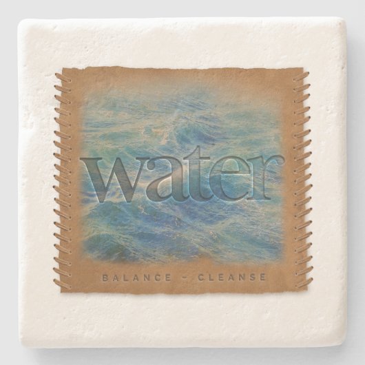 Vier Elementen - Water - Onderzetter (Voorkant)