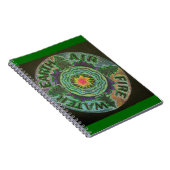 Vier Elementen Zon Mandala Notitieboek (Rechterzijde)