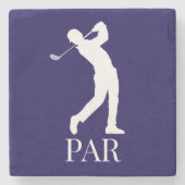 Vier elk deel in stijl stenen onderzetter (Voorkant)