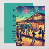 Vier elk geleen Custom Feest Kaart (Voorkant / Achterkant)