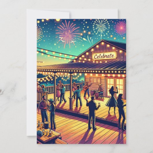 Vier elk moment Aangepaste feest Kaart (Voorkant)