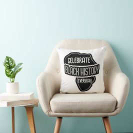 Vier elke dag BLACK History op Black Kussen