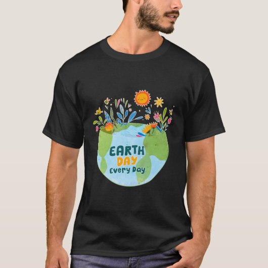 Vier elke dag elke dag elke dag t-shirt (Voorkant)