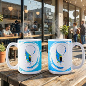 Vier elke dag kleurvolle Cartoon Koffiemok