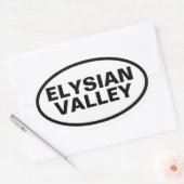 VIER Elysian Valley Ovale Sticker (Envelop)