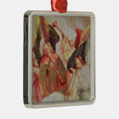 Vier engelenspelinstrumenten metalen ornament (Rechts)