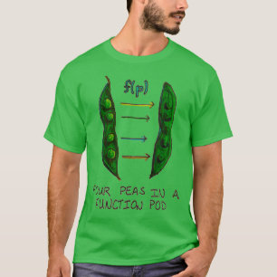 Vier erwten in een functiepad t-shirt
