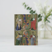 Vier Evangelisten, 14e eeuw (vellum) Briefkaart (Staand voorkant)