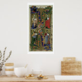 Vier Evangelisten, 14e eeuw (vellum) Poster (Keuken)