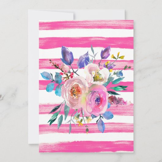 Vier-Ever Fabulous Meisjes Bloemen 4e Verjaardag Kaart (Achterkant)