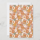 Vier Ever Groovy Birthday Uitnodiging (Achterkant)