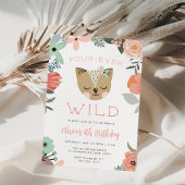 Vier-Ever Wild | Woodland Boho Kids Verjaardagsfee Kaart