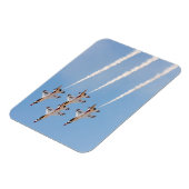 Vier F-16 Duistenvogels vliegen in nauwe formatie Magneet (Linkerzijde)