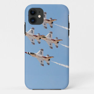 Vier F-16 Thunderbirds vliegen in dichte formatie Case-Mate iPhone Case