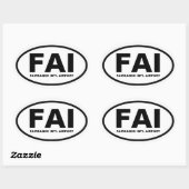 VIER Fairbanks "FAI" Ovale Sticker (Vel)