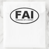 VIER Fairbanks "FAI" Ovale Sticker (Tas)